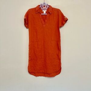 Halston Linen dress XS